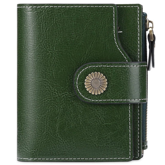 Hasp Clutch Girls Coin Pocket Multifunctional Card Holder $39.00 Dana Fashion Color: Retro Green Women's Bags Product information: Lining texture: Polyester Applicable scenario: Daily configuration Color: wine red [with gift box] anti-theft credit card, M