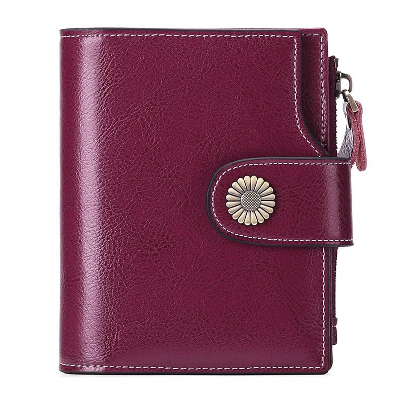 Hasp Clutch Girls Coin Pocket Multifunctional Card Holder $39.00 Dana Fashion Color: Custom Dark Purple Women's Bags Product information: Lining texture: Polyester Applicable scenario: Daily configuration Color: wine red [with gift box] anti-theft credit