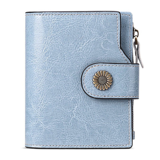 Hasp Clutch Girls Coin Pocket Multifunctional Card Holder $39.00 Dana Fashion Color: Custom Light Blue Women's Bags Product information: Lining texture: Polyester Applicable scenario: Daily configuration Color: wine red [with gift box] anti-theft credit c