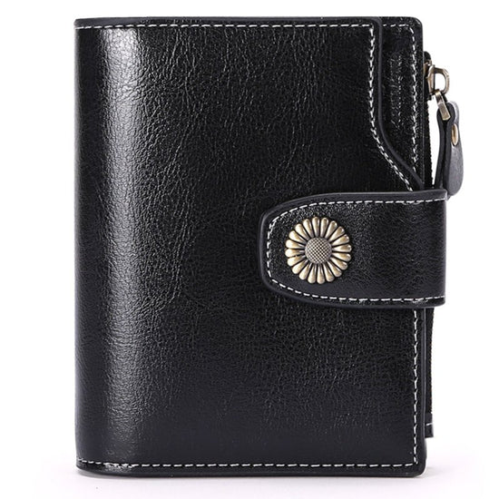 Hasp Clutch Girls Coin Pocket Multifunctional Card Holder $39.00 Dana Fashion Color: Midnight Black Women's Bags Product information: Lining texture: Polyester Applicable scenario: Daily configuration Color: wine red [with gift box] anti-theft credit card
