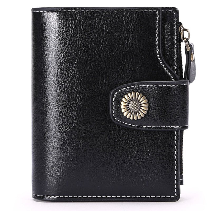 Hasp Clutch Girls Coin Pocket Multifunctional Card Holder $39.00 Dana Fashion Color: Midnight Black Women's Bags Product information: Lining texture: Polyester Applicable scenario: Daily configuration Color: wine red [with gift box] anti-theft credit card