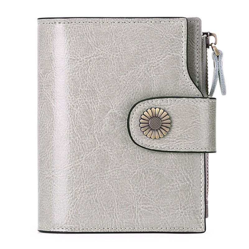Hasp Clutch Girls Coin Pocket Multifunctional Card Holder $39.00 Dana Fashion Color: Custom Light Gray Women's Bags Product information: Lining texture: Polyester Applicable scenario: Daily configuration Color: wine red [with gift box] anti-theft credit c