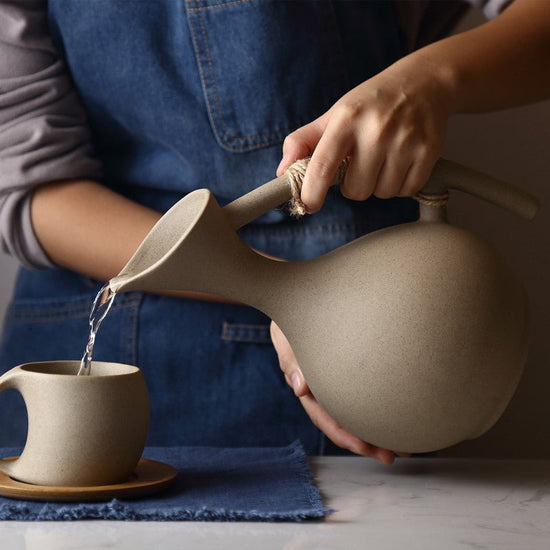 Healthy Pottery Cold Kettle Set $123.02 Dana Fashion style: A Dana's Kitchen Product information: Material: ceramic, bone china, silica gel, enamel, white porcelain, porcelain, pottery, PP, Melamine, melamine, bone powder bone china above 36%, bone powder
