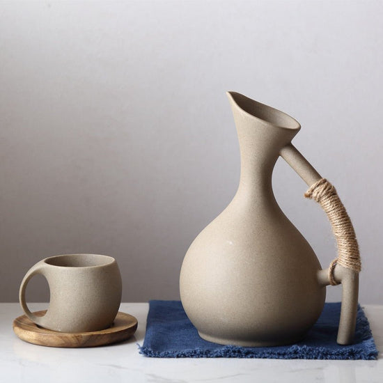 Healthy Pottery Cold Kettle Set $123.02 Dana Fashion style: A Dana's Kitchen Product information: Material: ceramic, bone china, silica gel, enamel, white porcelain, porcelain, pottery, PP, Melamine, melamine, bone powder bone china above 36%, bone powder