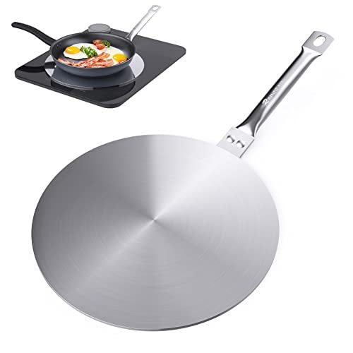Heat Diffuser Simmer Ring Plate, Stainless Steel With Stainless Handle, Induction Adapter Plate For Gas Stove Glass Cooktop Converter, Flame Guard Induction Hob Pans, 7.5Inch & 8Inch & 9.25 Inch $74.09 Dana Fashion Size: 7.5Inch Dana's Kitchen ✅【Heat Diff