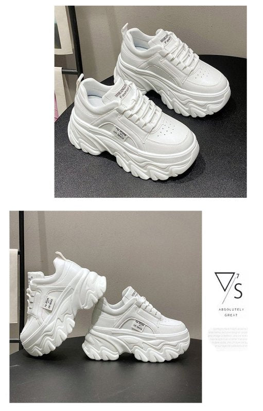 Height Increasing Insole Dad Shoes Women's Spring And Autumn $54.16 Dana Fashion Color: Black Size: 34 Women's shoes Product information: Pattern: solid color Toe holder shape: round head Color: white, black Upper height: low top Shoe Upper material: Mesh