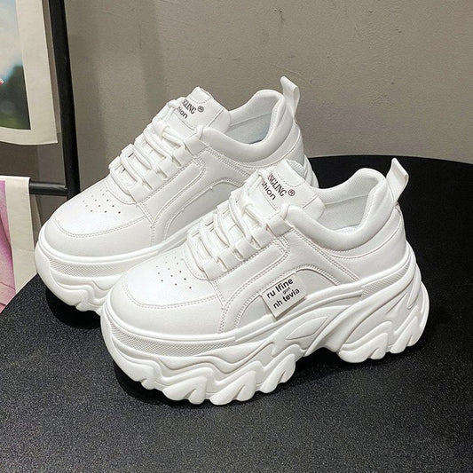 Height Increasing Insole Dad Shoes Women's Spring And Autumn $54.16 Dana Fashion Color: Black Size: 34 Women's shoes Product information: Pattern: solid color Toe holder shape: round head Color: white, black Upper height: low top Shoe Upper material: Mesh
