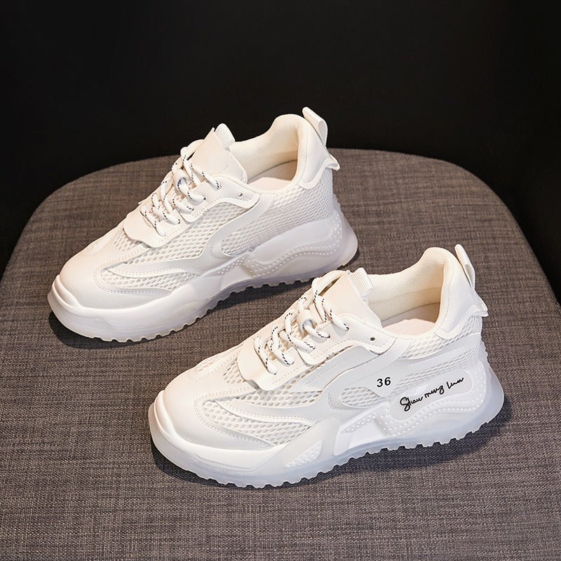 Height Increasing Insole Suction Film Bottom Dad Shoes Women $89.50 Dana Fashion Color: Green Height Increasing Insole size: 32 Women's shoes Product information: Pattern: Solid color Applicable sports: Universal Lining material: Mesh Color: White height