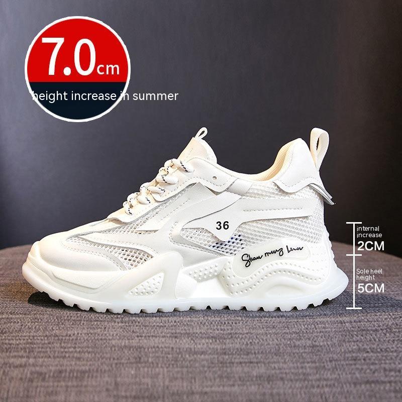 Height Increasing Insole Suction Film Bottom Dad Shoes Women $89.50 Dana Fashion Color: Green Height Increasing Insole size: 32 Women's shoes Product information: Pattern: Solid color Applicable sports: Universal Lining material: Mesh Color: White height
