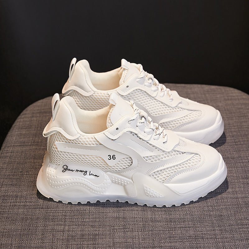 Height Increasing Insole Suction Film Bottom Dad Shoes Women $89.50 Dana Fashion Color: Green Height Increasing Insole size: 32 Women's shoes Product information: Pattern: Solid color Applicable sports: Universal Lining material: Mesh Color: White height