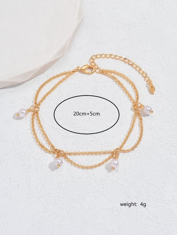 Hexagonal Star With Pearl Anklet Elegant High-grade Design Light Luxury $23.77 Dana Fashion Color: Gold Inlaid Pearl Style Women's Accessories Product information: Color: gold with Pearl Style: Women's Material: Copper Shape: Star Style: affordable luxury