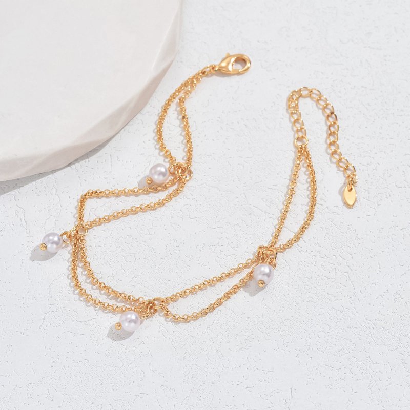Hexagonal Star With Pearl Anklet Elegant High-grade Design Light Luxury $23.77 Dana Fashion Color: Gold Inlaid Pearl Style Women's Accessories Product information: Color: gold with Pearl Style: Women's Material: Copper Shape: Star Style: affordable luxury