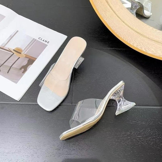 High Heel Sandals Plus Size Summer Transparent Strap Fashion $42.67 Dana Fashion Color: Silver Size: 36 Women's shoes Product information: Lining material: PU Toe holder shape: Pointed Color: Silver Shoe Upper material: artificial PU Size: 36,37,38,39,40,