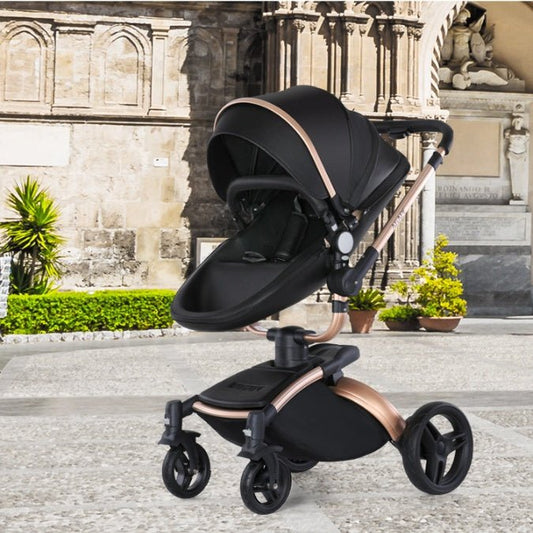 High Landscape Baby Stroller 360-degree Rotation 3-in-1 Basket Foldable $1427.10 Dana Fashion Color: Gold Pole Brown 3in1 Baby & Mother Product information: Product Category: High View Luxury Baby Cart Function: 360° rotation Material: Aluminum alloy Weig