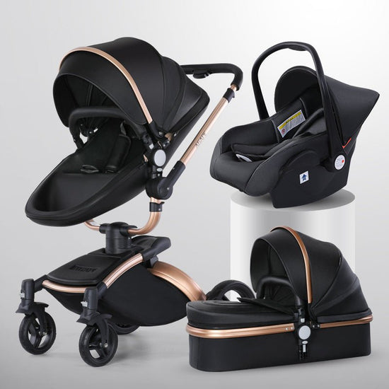High Landscape Baby Stroller 360-degree Rotation 3-in-1 Basket Foldable $1427.10 Dana Fashion Color: Gold pole Black 3in1 Baby & Mother Product information: Product Category: High View Luxury Baby Cart Function: 360° rotation Material: Aluminum alloy Weig