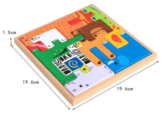 High Quality Baby Wooden Toys 3D Blocks Animal Building Blocks Stack Blocks Beech Wood Creative Children Birthday Christmas Gift $28.37 Dana Fashion default: default Toys & Hobbies Item: Animal Stack Building Blocks Material: Beech Wood Age:3+ Package: Co