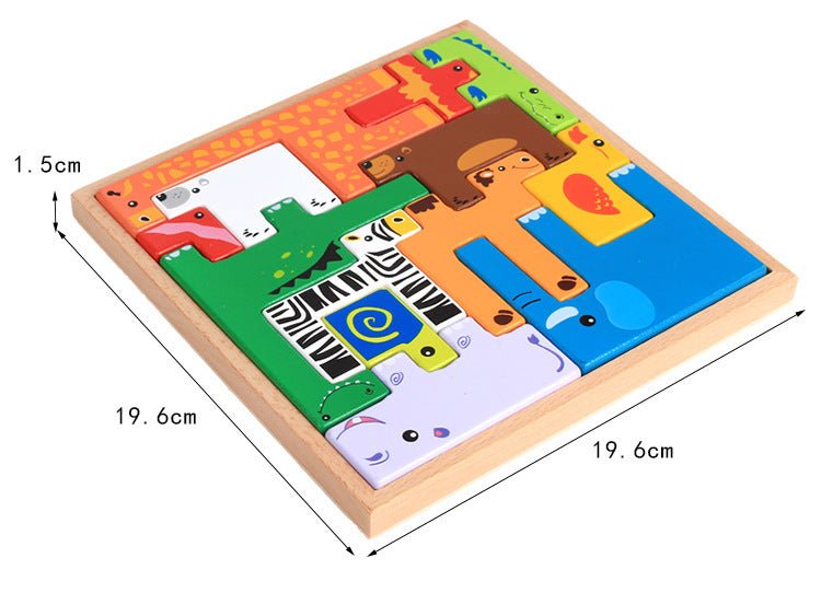 High Quality Baby Wooden Toys 3D Blocks Animal Building Blocks Stack Blocks Beech Wood Creative Children Birthday Christmas Gift $28.37 Dana Fashion default: default Toys & Hobbies Item: Animal Stack Building Blocks Material: Beech Wood Age:3+ Package: Co