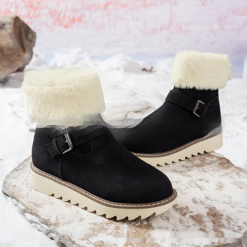 High Quality Middle Tube Platform Snow Boots $52.00 Dana Fashion Color: Black Size: 36 Women's shoes Product information: Color: yellow brown, light khaki, brown, black Upper height: Mid-top Shoe Upper material: artificial PU Sock length: 1 Size: 36,37,38