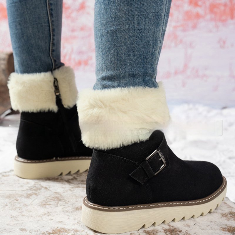 High Quality Middle Tube Platform Snow Boots $52.00 Dana Fashion Color: Black Size: 36 Women's shoes Product information: Color: yellow brown, light khaki, brown, black Upper height: Mid-top Shoe Upper material: artificial PU Sock length: 1 Size: 36,37,38