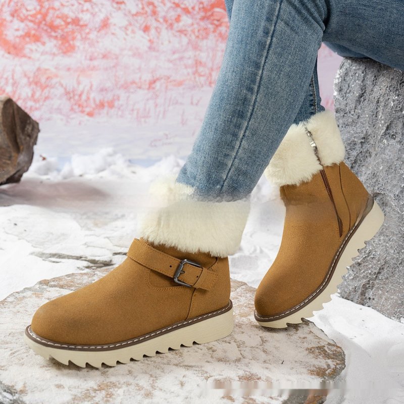 High Quality Middle Tube Platform Snow Boots $52.00 Dana Fashion Color: Black Size: 36 Women's shoes Product information: Color: yellow brown, light khaki, brown, black Upper height: Mid-top Shoe Upper material: artificial PU Sock length: 1 Size: 36,37,38
