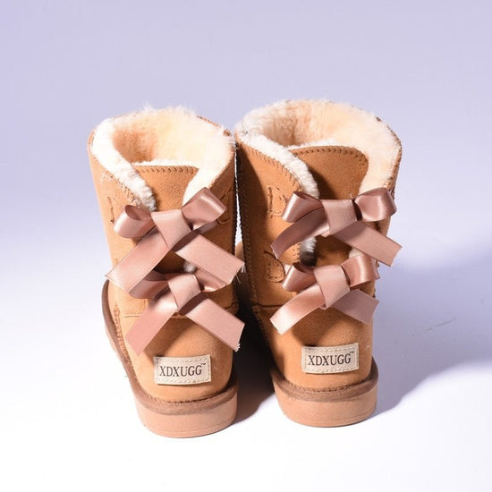 High Quality SALE Women Australia Snow Boots Warm Fur Baileys Bow Boots Women Winter Boots Snow Boots Big Size $65.00 Dana Fashion Color: Chestnut Size: 34 Women's shoes commodity information Upper Material: Cow Suede Boot Height: Mid-Calf Closure Type: S