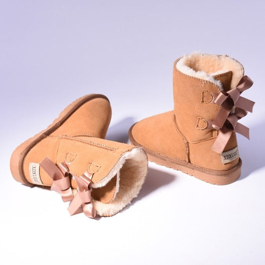 High Quality SALE Women Australia Snow Boots Warm Fur Baileys Bow Boots Women Winter Boots Snow Boots Big Size $65.00 Dana Fashion Color: Black Size: 34 Women's shoes commodity information Upper Material: Cow Suede Boot Height: Mid-Calf Closure Type: Slip
