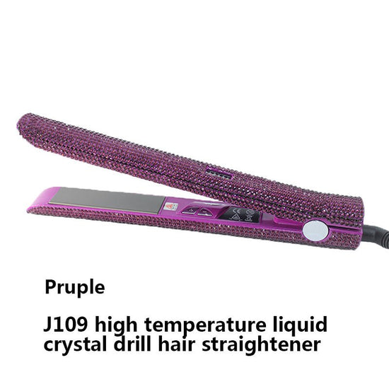 High Temperature Electric Splint For Diamond-Studded Hair Straightener $65.99 Dana Fashion Color: Blue power: EU Beauty Tools Product information Product Category: Hair Straightener Power supply mode: plug-in Heat conductor material: tourmaline ceramic Te
