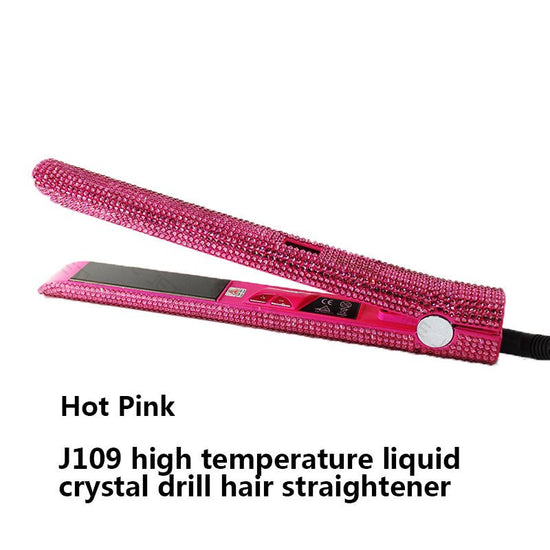 High Temperature Electric Splint For Diamond-Studded Hair Straightener $65.99 Dana Fashion Color: Pink power: EU Beauty Tools Product information Product Category: Hair Straightener Power supply mode: plug-in Heat conductor material: tourmaline ceramic Te
