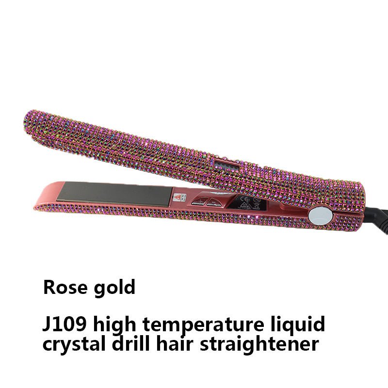 High Temperature Electric Splint For Diamond-Studded Hair Straightener $65.99 Dana Fashion Color: Rose Gold power: EU Beauty Tools Product information Product Category: Hair Straightener Power supply mode: plug-in Heat conductor material: tourmaline ceram