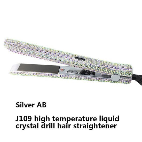 High Temperature Electric Splint For Diamond-Studded Hair Straightener $65.99 Dana Fashion Color: Silver AB power: EU Beauty Tools Product information Product Category: Hair Straightener Power supply mode: plug-in Heat conductor material: tourmaline ceram