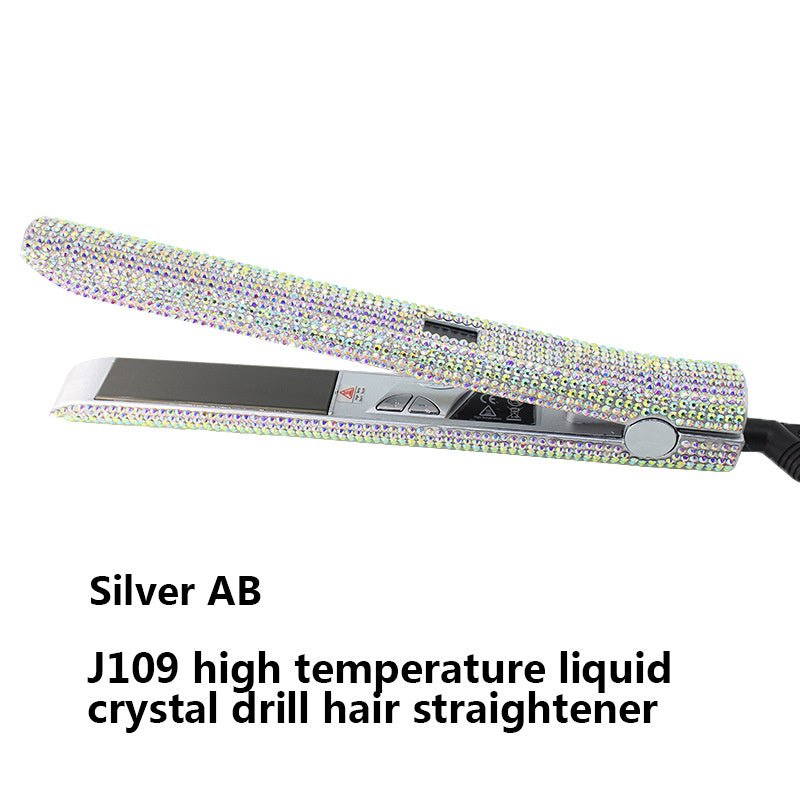 High Temperature Electric Splint For Diamond-Studded Hair Straightener $65.99 Dana Fashion Color: Silver AB power: EU Beauty Tools Product information Product Category: Hair Straightener Power supply mode: plug-in Heat conductor material: tourmaline ceram