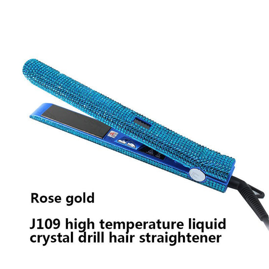 High Temperature Electric Splint For Diamond-Studded Hair Straightener $65.99 Dana Fashion Color: Blue power: EU Beauty Tools Product information Product Category: Hair Straightener Power supply mode: plug-in Heat conductor material: tourmaline ceramic Te