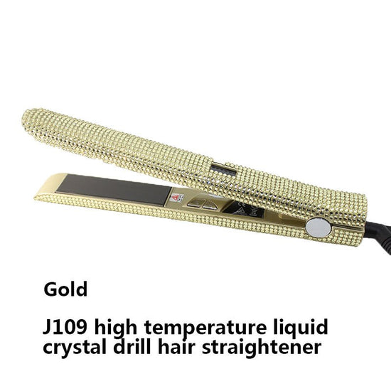 High Temperature Electric Splint For Diamond-Studded Hair Straightener $65.99 Dana Fashion Color: Golden power: EU Beauty Tools Product information Product Category: Hair Straightener Power supply mode: plug-in Heat conductor material: tourmaline ceramic