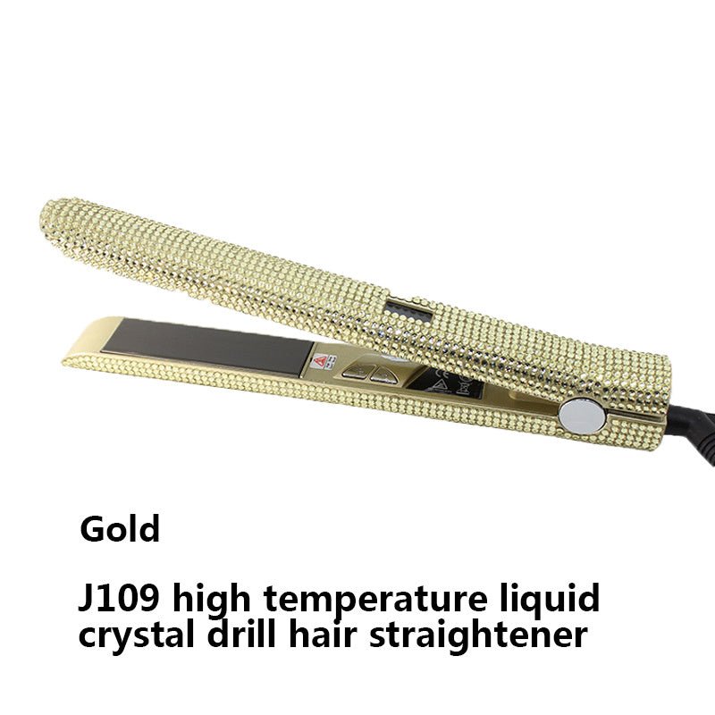 High Temperature Electric Splint For Diamond-Studded Hair Straightener $65.99 Dana Fashion Color: Golden power: EU Beauty Tools Product information Product Category: Hair Straightener Power supply mode: plug-in Heat conductor material: tourmaline ceramic