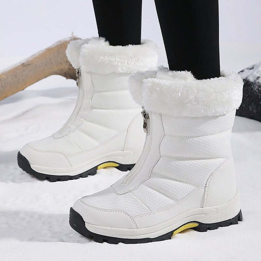 High-top Plus Size Cotton Shoes Women's Thickened $58.50 Dana Fashion Color: Black Size: 36 Women's shoes Product information: Inner material: artificial wool Color: white, black, camouflage Upper height: Middle top Heel height: 4cm Length of socks: Middl
