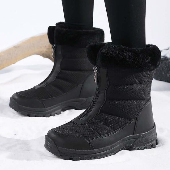 High-top Plus Size Cotton Shoes Women's Thickened $58.50 Dana Fashion Color: Black Size: 36 Women's shoes Product information: Inner material: artificial wool Color: white, black, camouflage Upper height: Middle top Heel height: 4cm Length of socks: Middl