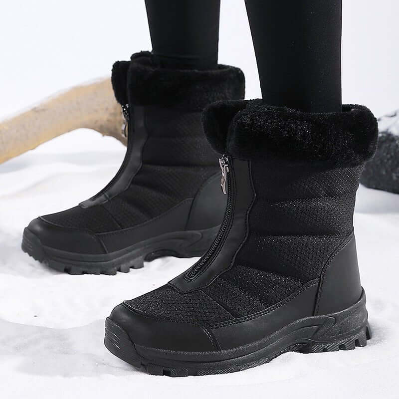 High-top Plus Size Cotton Shoes Women's Thickened $58.50 Dana Fashion Color: Black Size: 36 Women's shoes Product information: Inner material: artificial wool Color: white, black, camouflage Upper height: Middle top Heel height: 4cm Length of socks: Middl