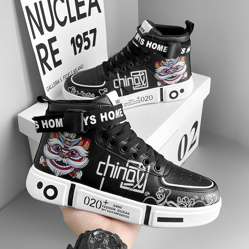 High-top Summer Casual Sports Basketball Sneakers $74.98 Dana Fashion Color: Black Size: 35 Women's shoes Product information: Pattern: solid color Lining material: Mesh Size: 35,36,37,38,39,40,41,42,43,44 Cutting depth: shallow mouth (less than 7cm) Sole
