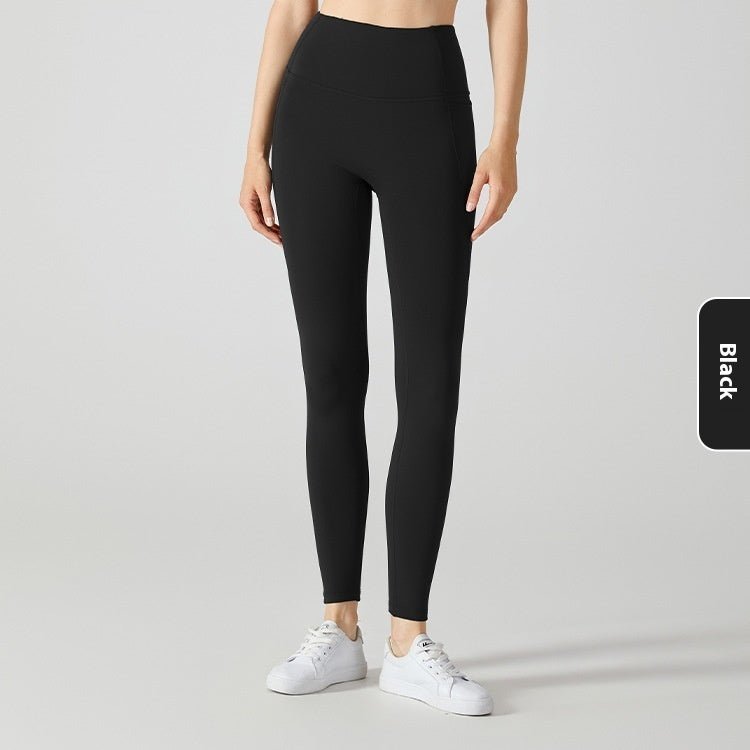 High Waist Belly-contracting Warm Sports Tights For Women $24.67 Dana Fashion Color: Black Size: L Women's clothing معلومات المنتج: النمط: لون سادة اللون: لون الكاكاو، أزرق داكن، رمادي تيتانيوم، أسود طول البنطلون: بنطلون المقاس: S، M، L، XL تكوين البطانة: