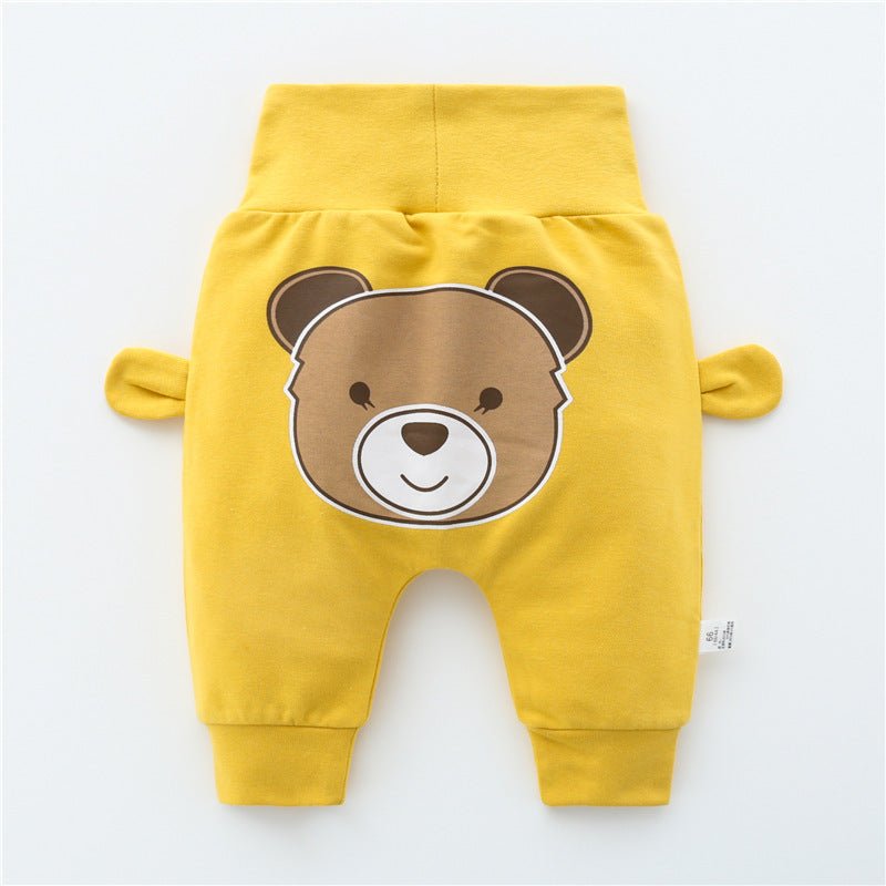 High Waist Belly Protector Girls Harem Pants Toddler Autumn Trousers $23.50 Dana Fashion Color: Yellow Size: 100cm Baby Clothing Product information: Basic style: other Year and season of listing: Autumn 2021 Material composition: cotton 100% pattern: pla