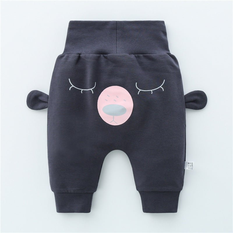 High Waist Belly Protector Girls Harem Pants Toddler Autumn Trousers $21.50 Dana Fashion Color: Greyblackeared dog Size: 100cm Baby Clothing Product information: Basic style: other Year and season of listing: Autumn 2021 Material composition: cotton 100%