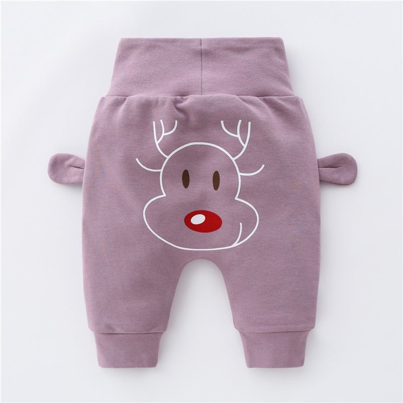 High Waist Belly Protector Girls Harem Pants Toddler Autumn Trousers $17.97 Dana Fashion Color: Purple deer Size: 100cm Baby Clothing Product information: Basic style: other Year and season of listing: Autumn 2021 Material composition: cotton 100% pattern