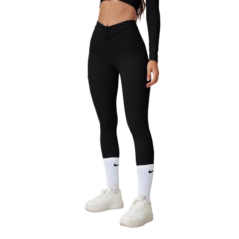 High Waist Seamless Yoga Pants Shaping Leggings $49.00 Dana Fashion Color: Black Size: L Women's clothing Product information: Color: navy blue, very light blue, pink, black, grape Thistle purple Size: S,M,L,XL Fabric name: Nylon Applicable scenarios: run