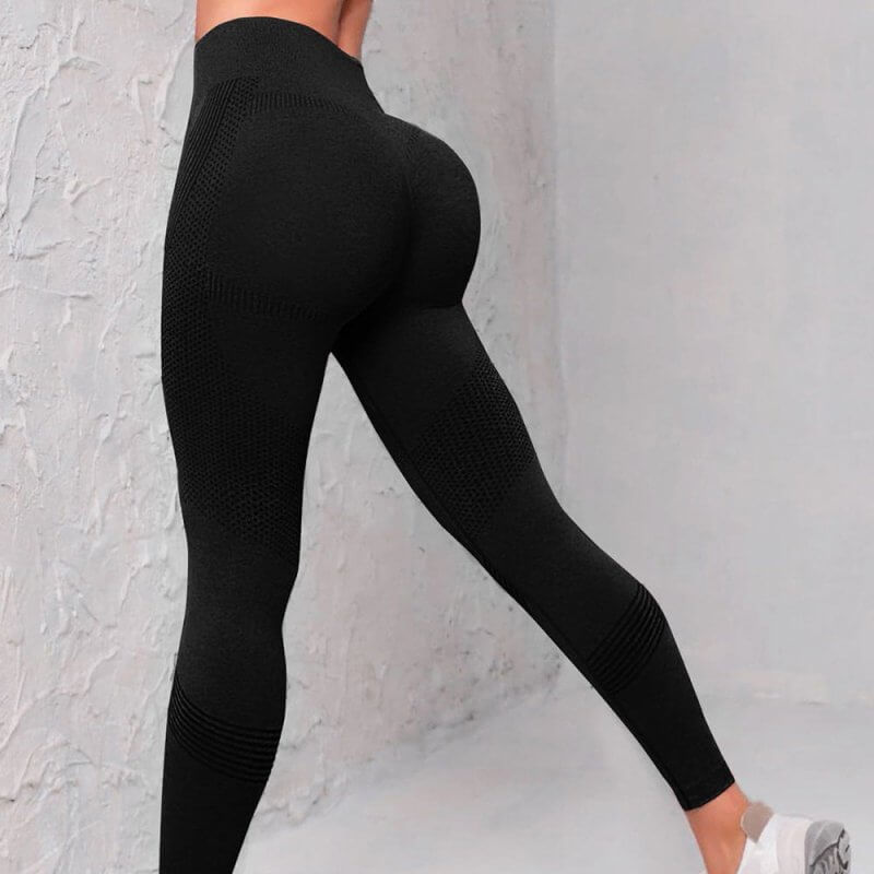 High Waist Seamless Yoga Pants Women's Solid Color Dot Striped Print Butt Lifting Leggings Fitness Running Sport Gym Legging Outfits $39.50 Dana Fashion Color: Black Size: L Women's clothing Overview: Unique design, stylish and beautiful. Good material, c