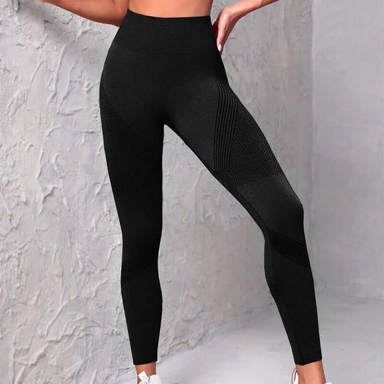 High Waist Seamless Yoga Pants Women's Solid Color Dot Striped Print Butt Lifting Leggings Fitness Running Sport Gym Legging Outfits $39.50 Dana Fashion Color: Black Size: L Women's clothing Overview: Unique design, stylish and beautiful. Good material, c