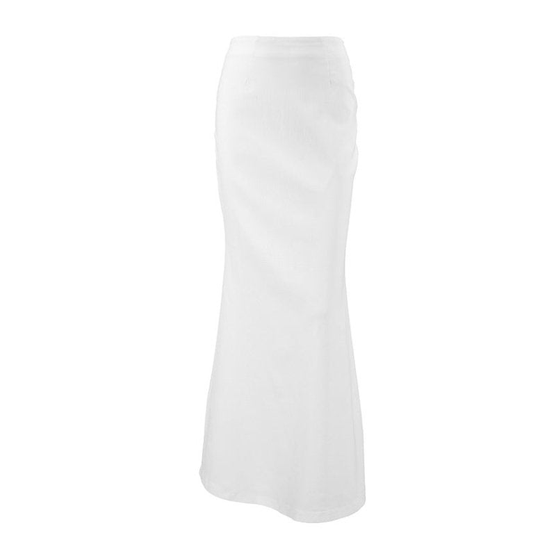 High Waist Slim-fit Hip Skirt Fashion Half-length $59.90 Dana Fashion Color: White Size: L Women's clothing Product information: Color: White Elasticity: Micro elasticity Size: S,M,L Skirt length: long skirt Popular elements: fishtail skirt Craft: collage