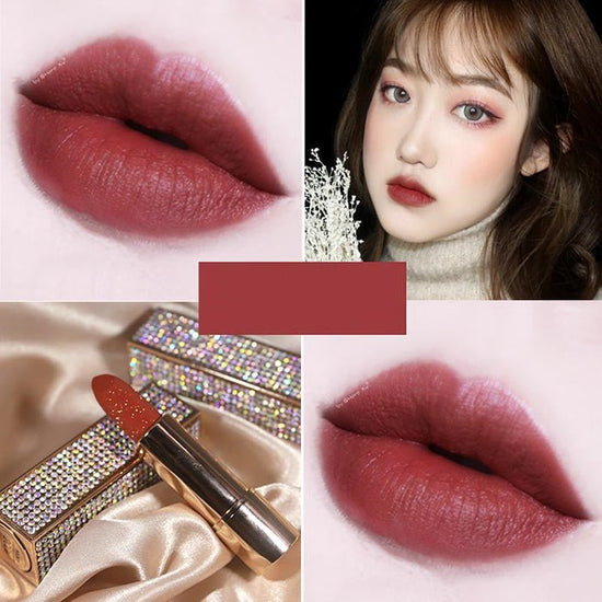 HOJO Star Diamond Shine Lipstick $36.73 Dana Fashion Style: 3style makeup Features: Silk texture 2. Apply moisturizing and smooth, durable and not easy to discolor 3. Just found the right balance between lipstick and lip glaze, silky moisturizing, soft, l