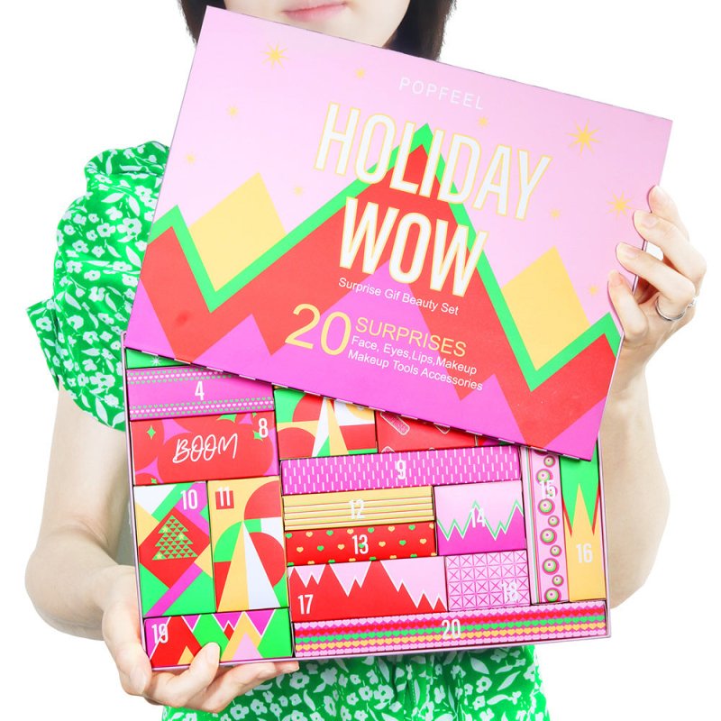Holiday Gift Box Lipstick Eye Shadow Set $81.81 Dana Fashion style: Lipstick eye shadow suit makeup Product information : Color number: eight colors and above Color category: WOW001 Style: Festival, National Tide, Girls/Students Color: rose red Size Infor
