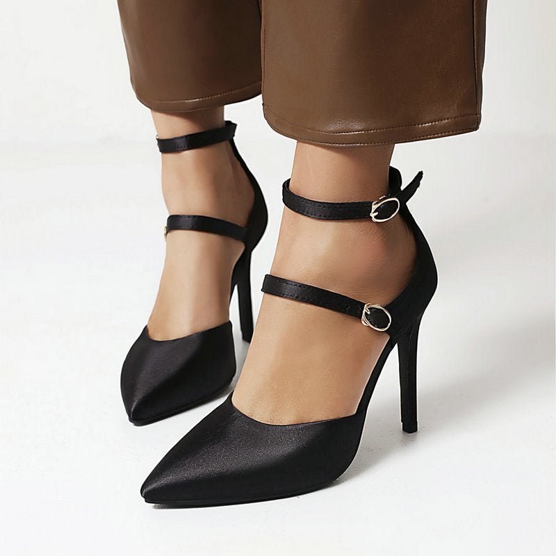 Hollow Women's Shoes Buckle Strap Stiletto Heel PumpsDana FashionDana FashionHollow Women's Shoes Buckle Strap Stiletto Heel Pumps