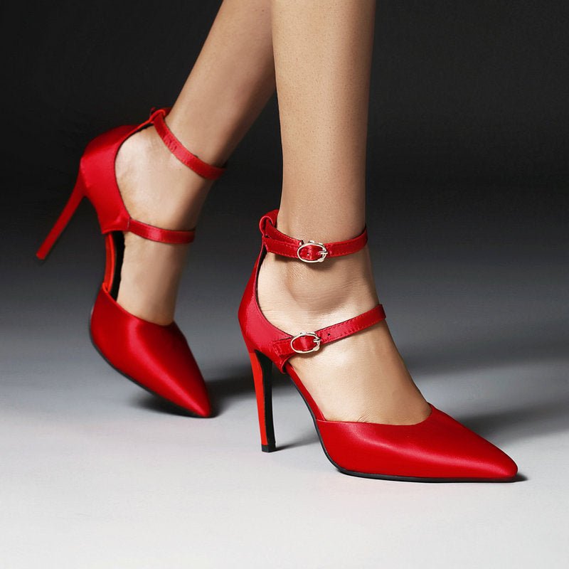 Hollow Women's Shoes Buckle Strap Stiletto Heel PumpsDana FashionDana FashionHollow Women's Shoes Buckle Strap Stiletto Heel Pumps